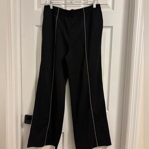Industry Republic Clothing Womens BlackWide leg Pants with White Trim Large
